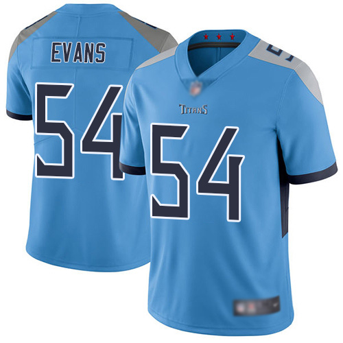 Tennessee Titans Limited Light Blue Men Rashaan Evans Alternate Jersey NFL Football #54 Vapor Untouchable